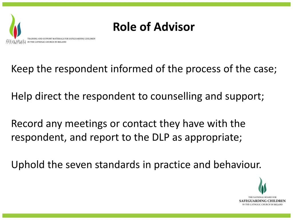 role of advisor