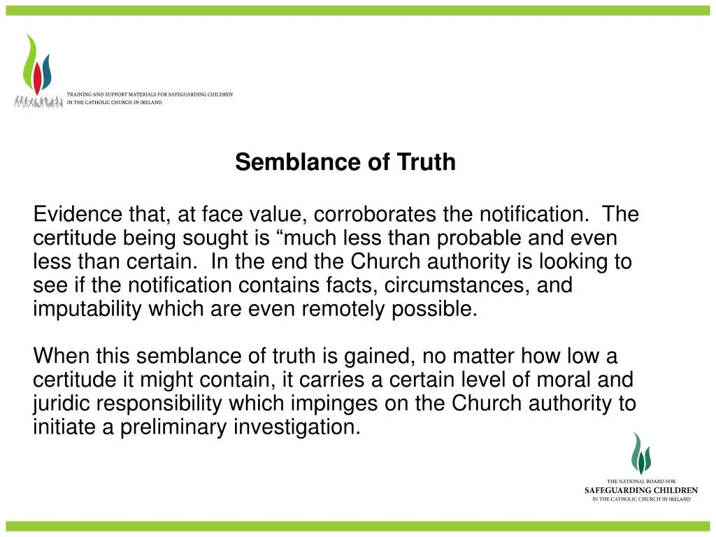 semblance of truth