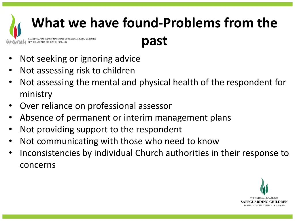 what we have found problems from the past
