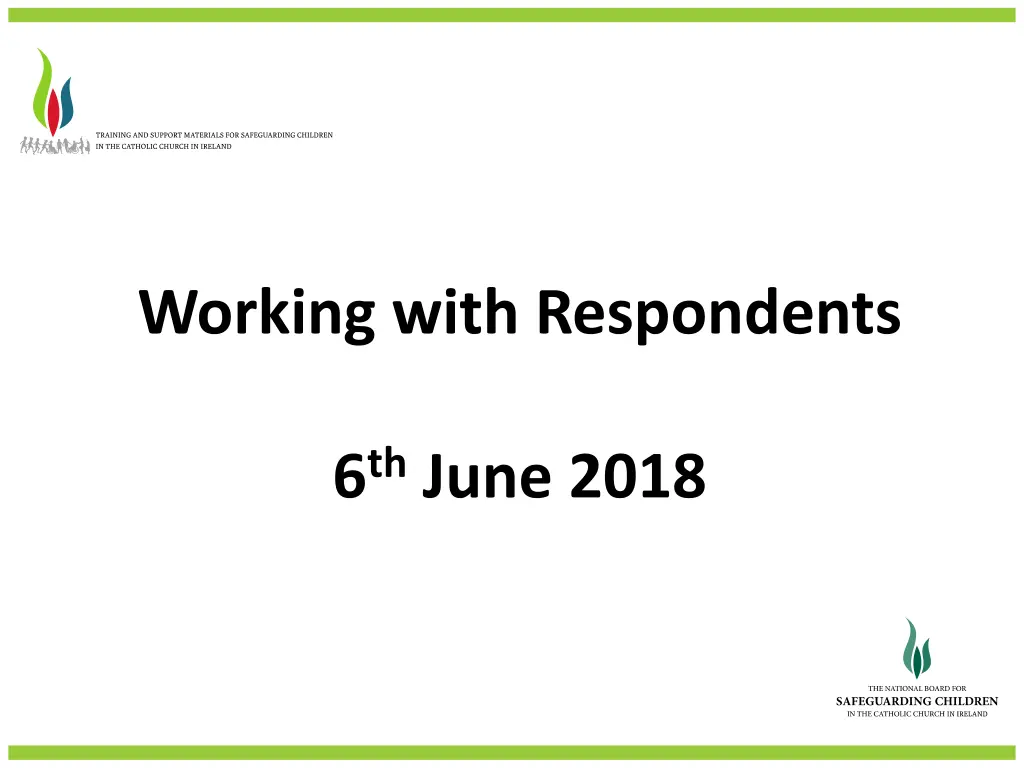 working with respondents