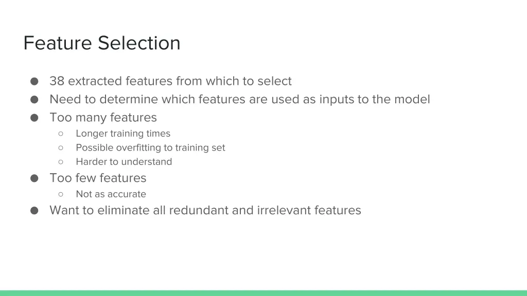 feature selection