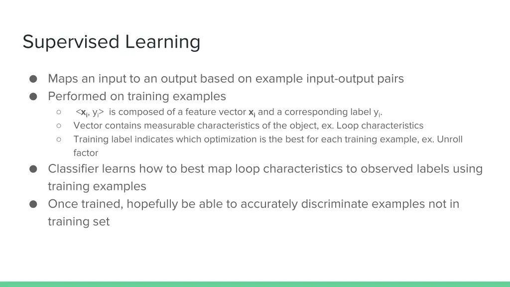 supervised learning
