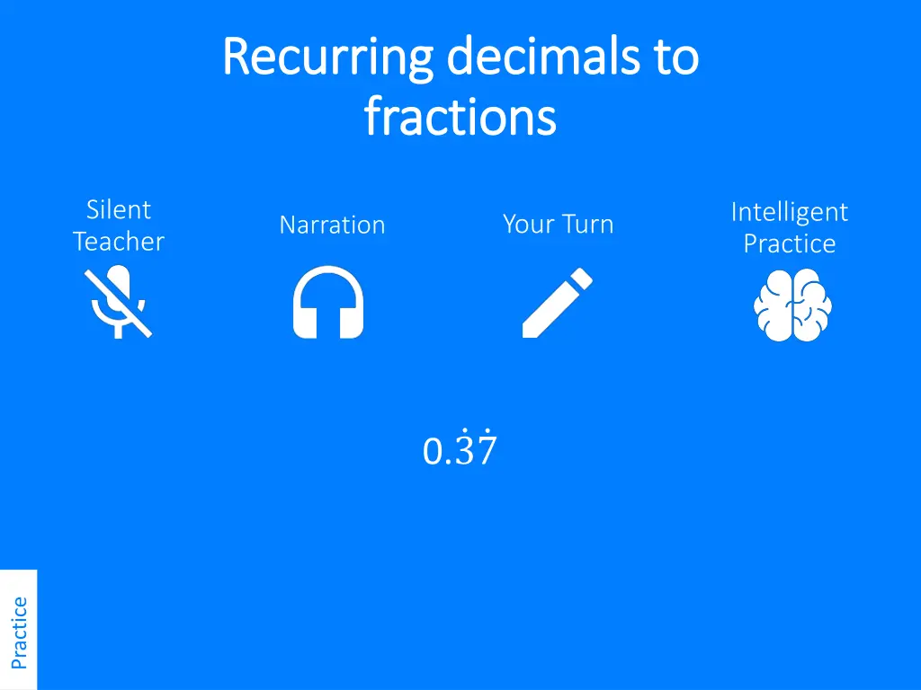 recurring decimals to recurring decimals