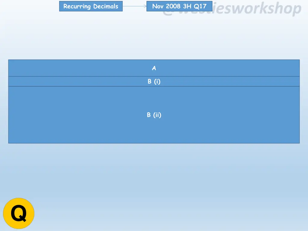 recurring decimals 13