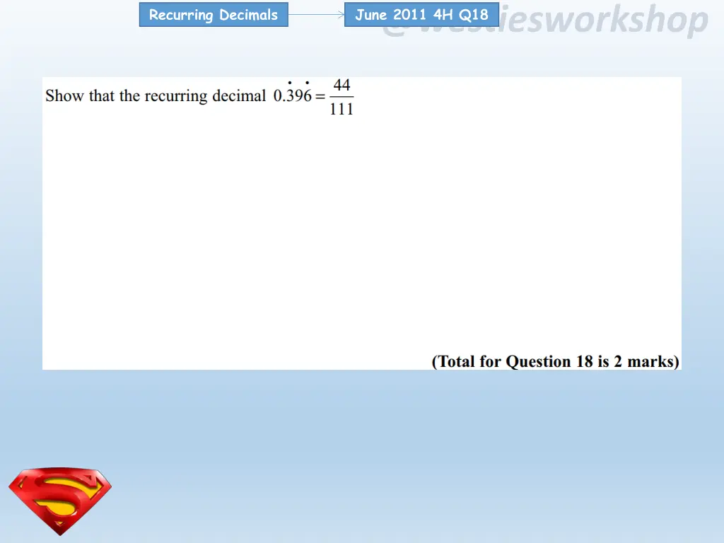 recurring decimals 14