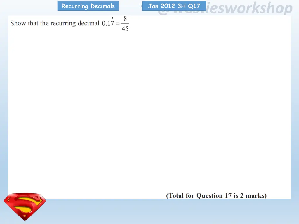 recurring decimals 16