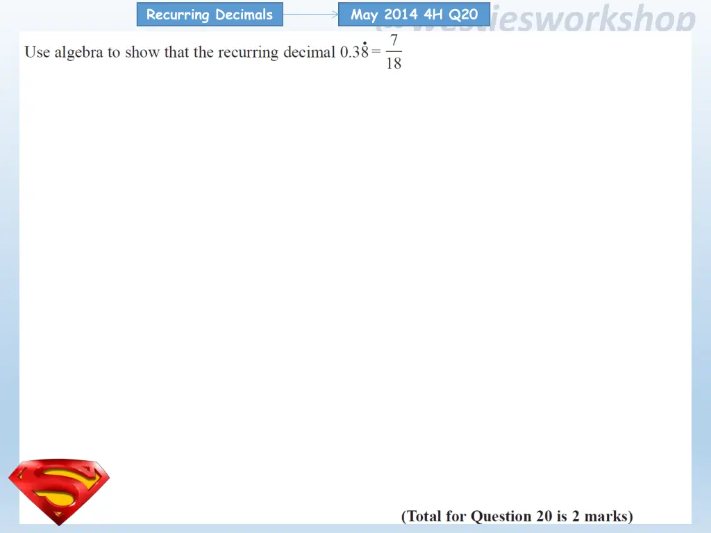 recurring decimals 20