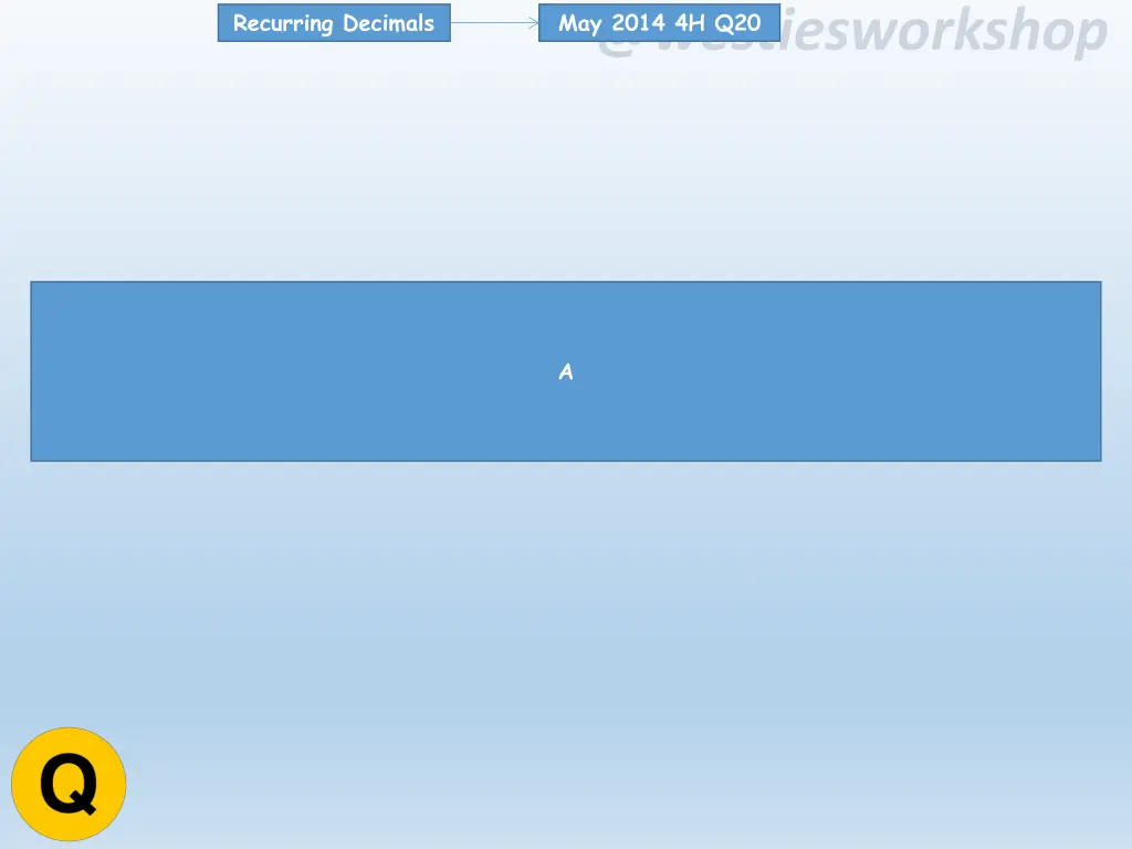 recurring decimals 21
