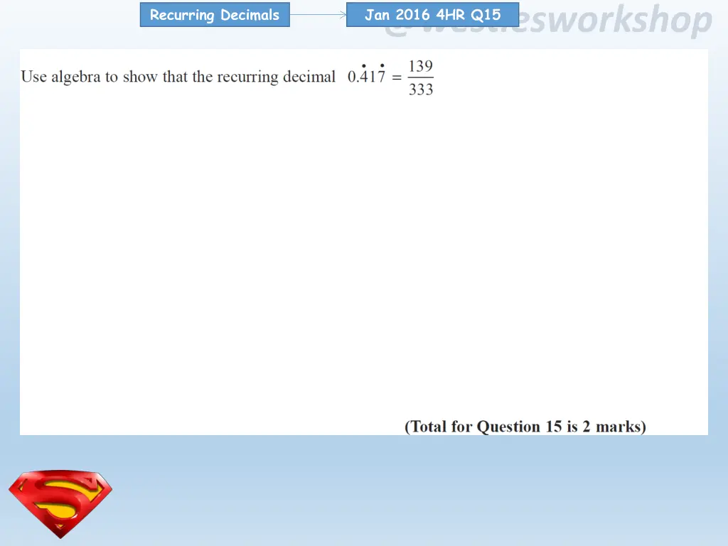 recurring decimals 24