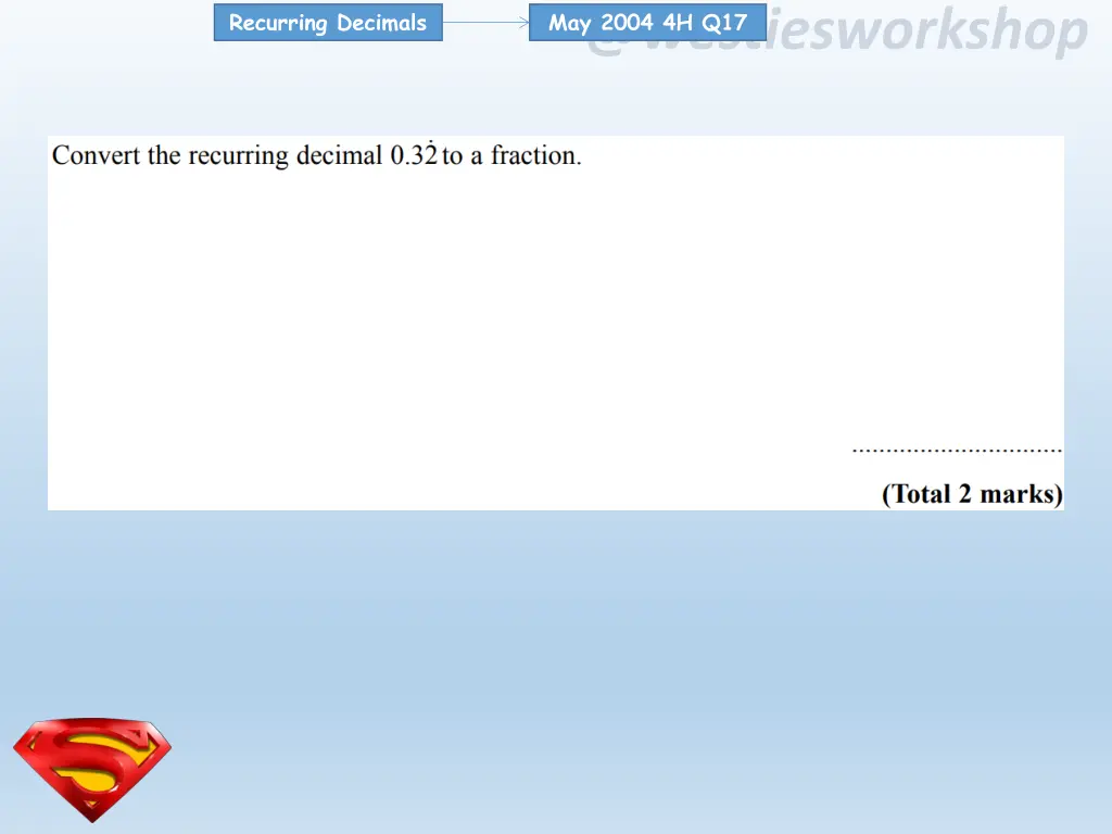 recurring decimals 6