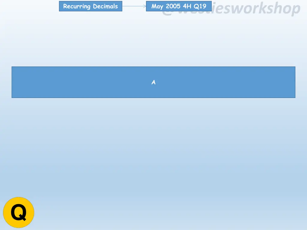 recurring decimals 9