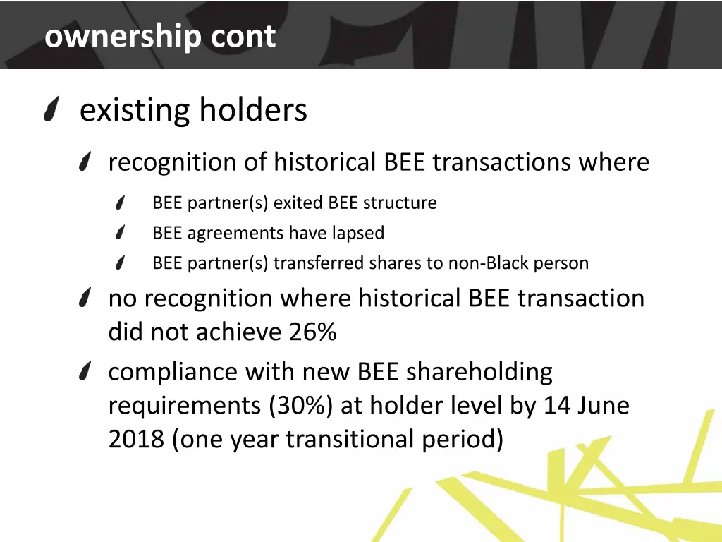ownership cont 2