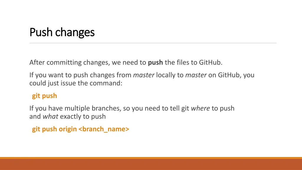 push changes push changes