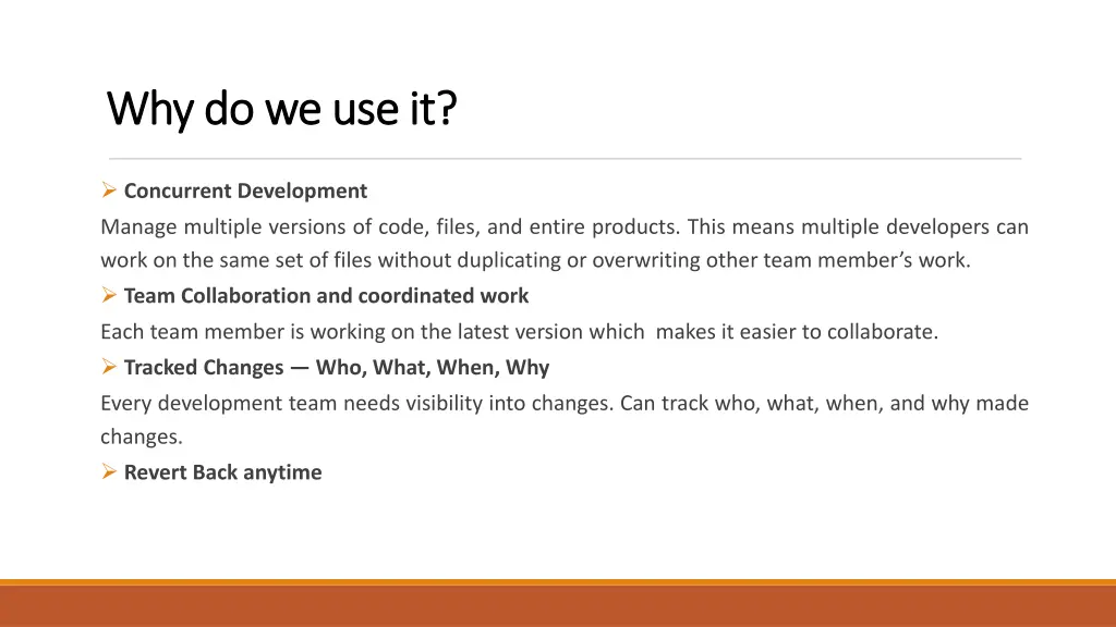 why do we use it why do we use it
