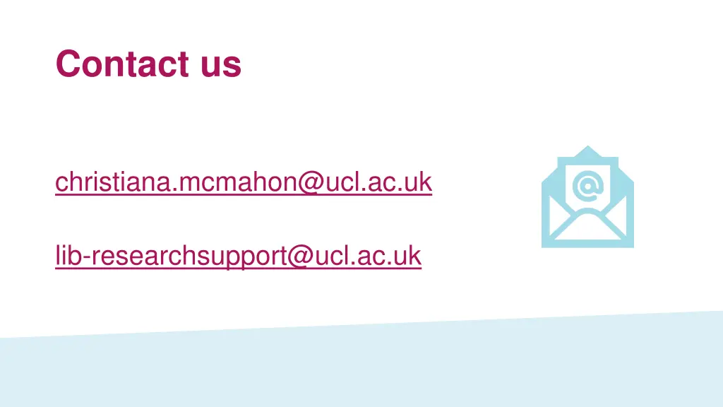 contact us