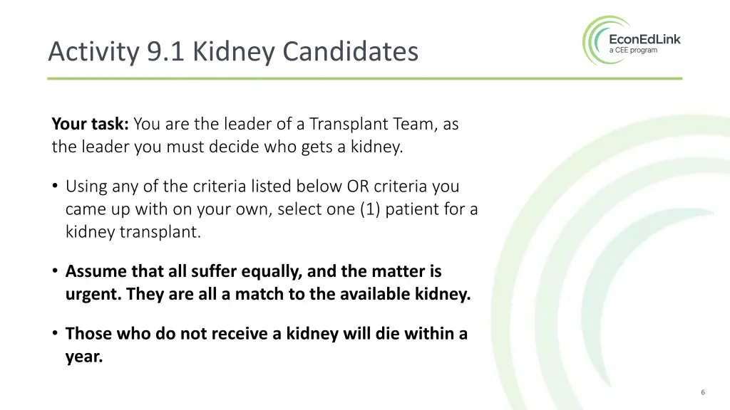 activity 9 1 kidney candidates