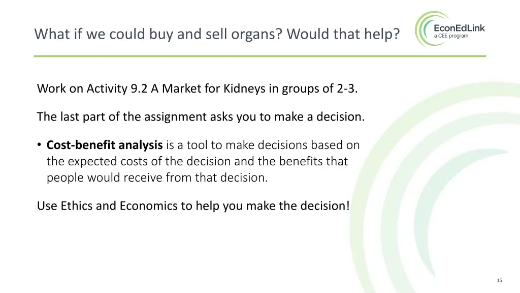 what if we could buy and sell organs would that