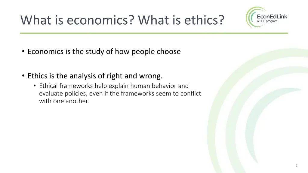 what is economics what is ethics