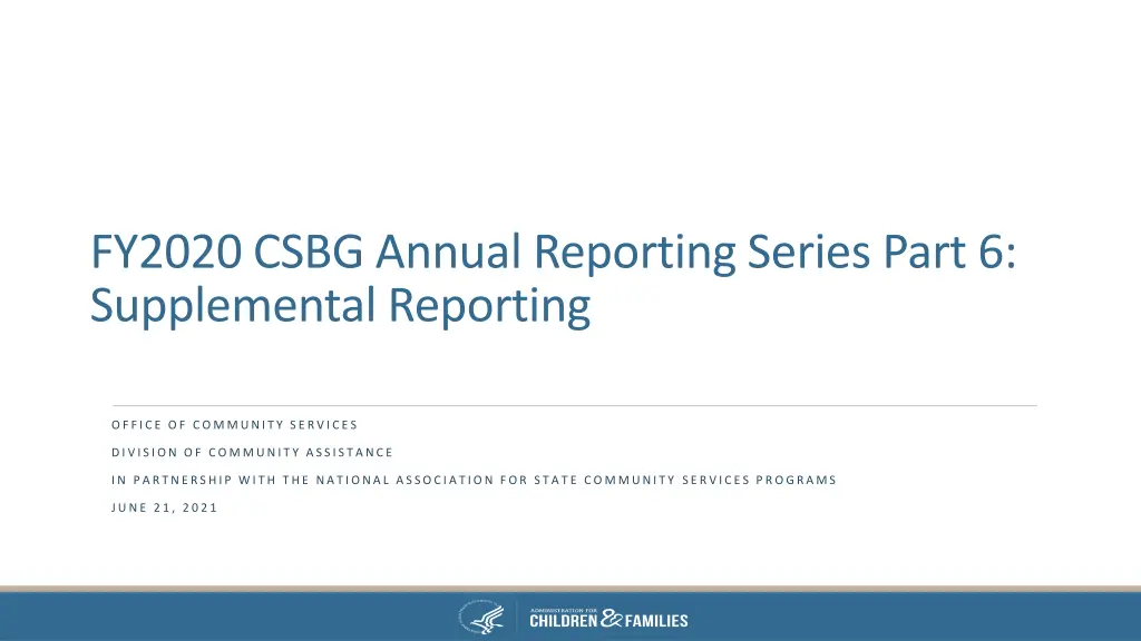 fy2020 csbg annual reporting series part