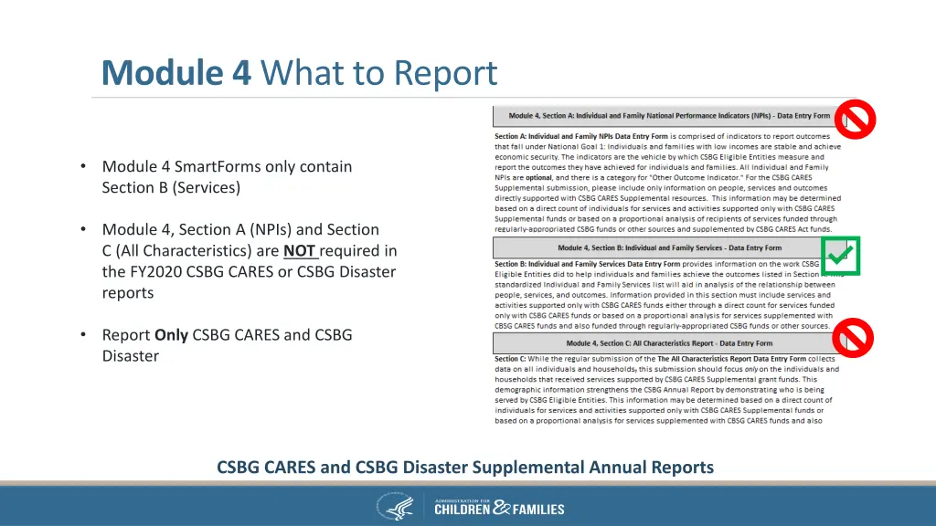 module 4 what to report
