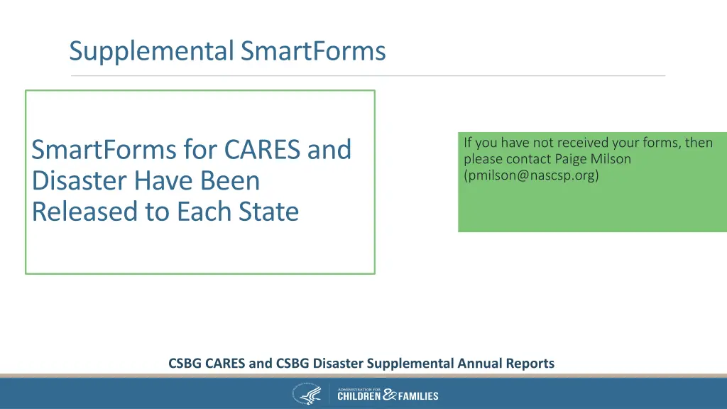 supplemental smartforms