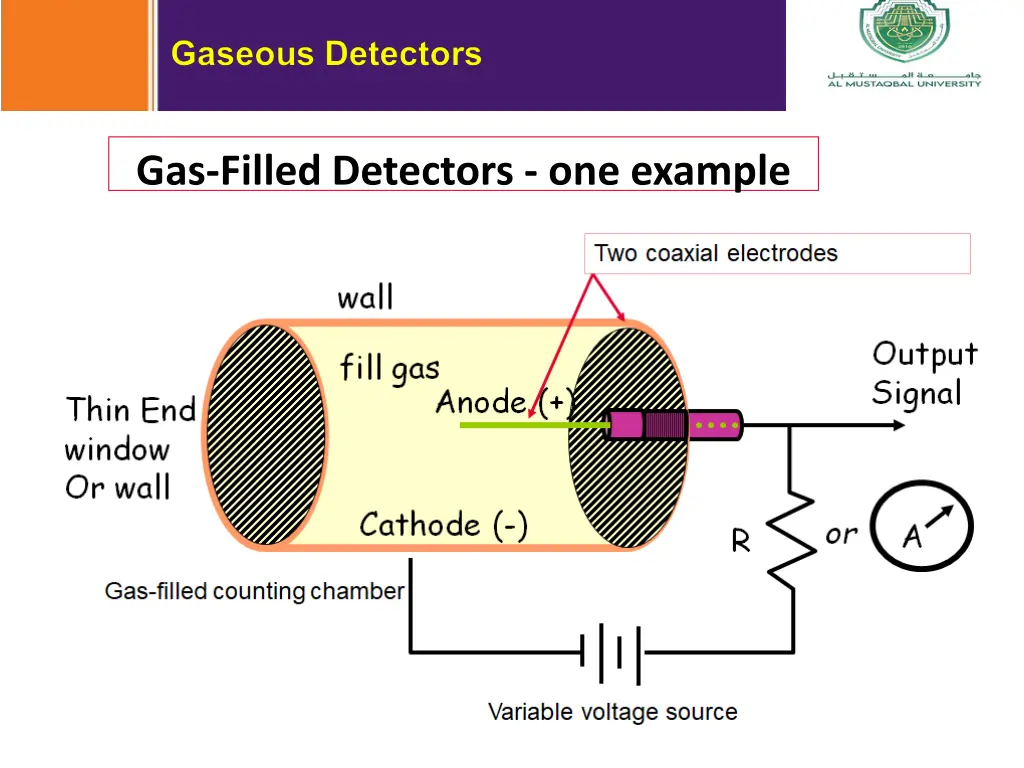 gas filled detectors one example