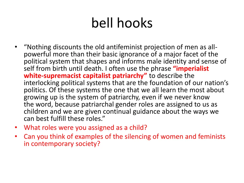 bell hooks