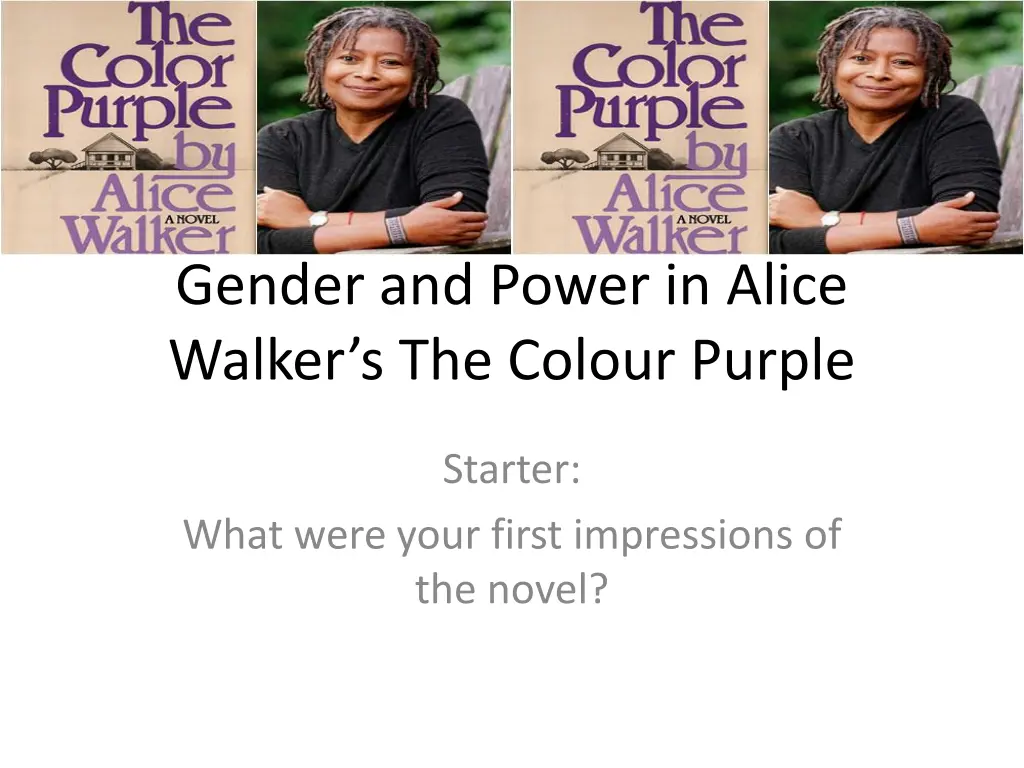 gender and power in alice walker s the colour