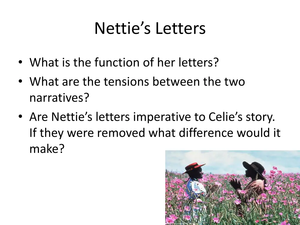 nettie s letters 1