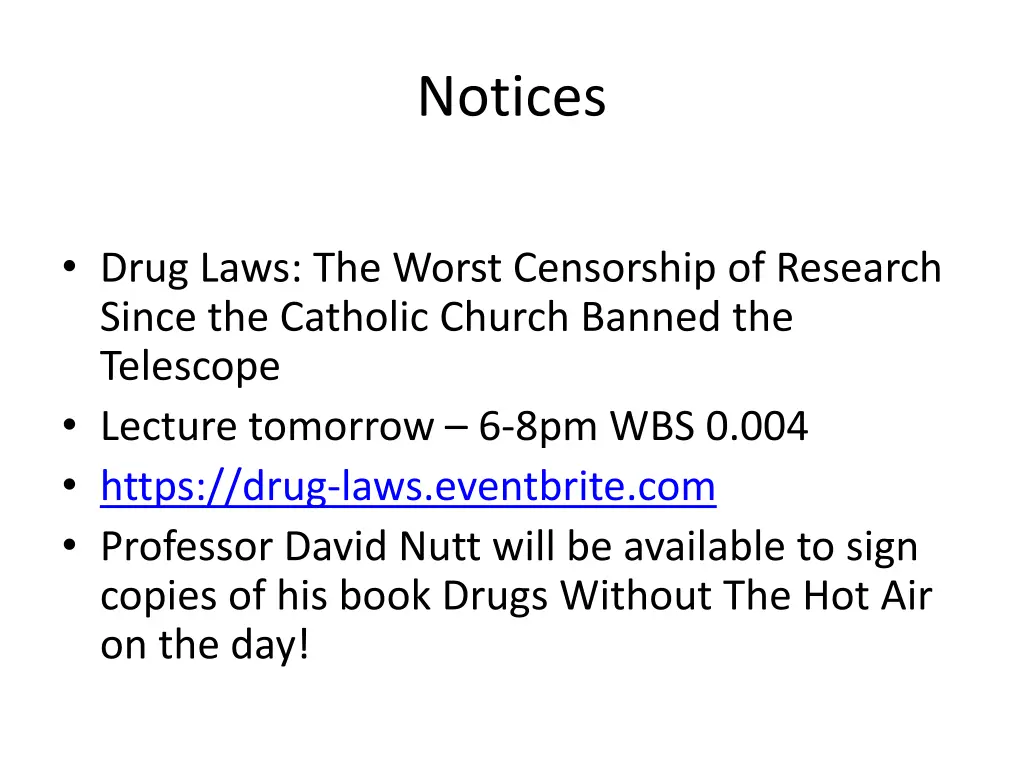 notices