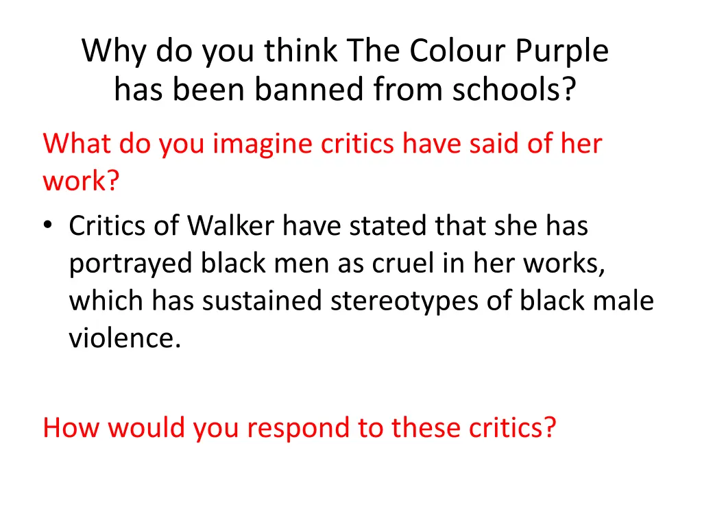 why do you think the colour purple has been