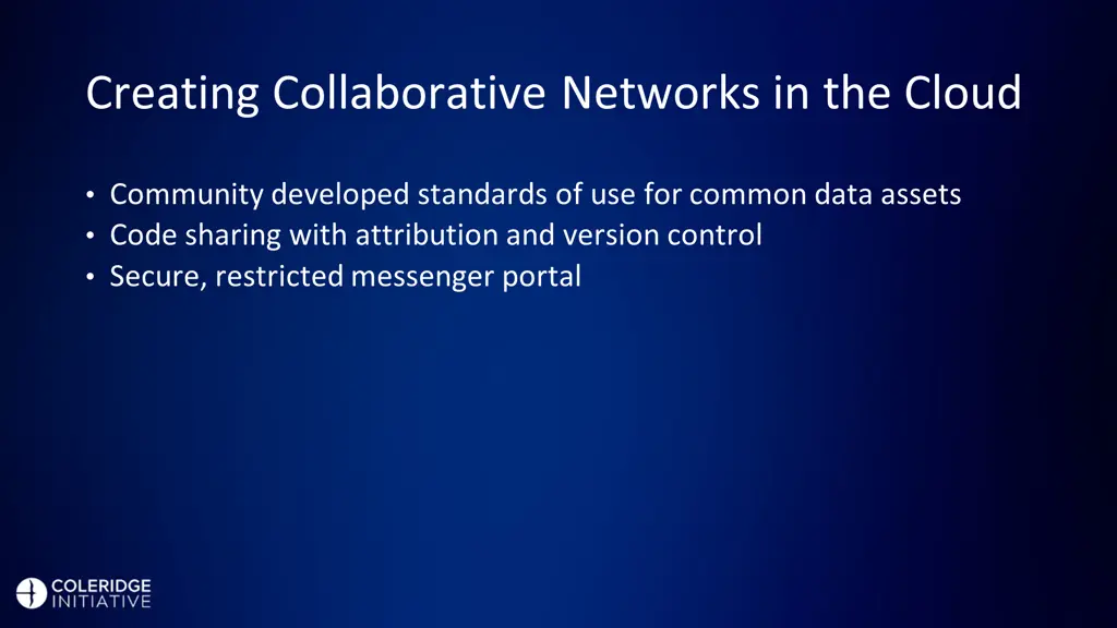 creating collaborative networks in the cloud