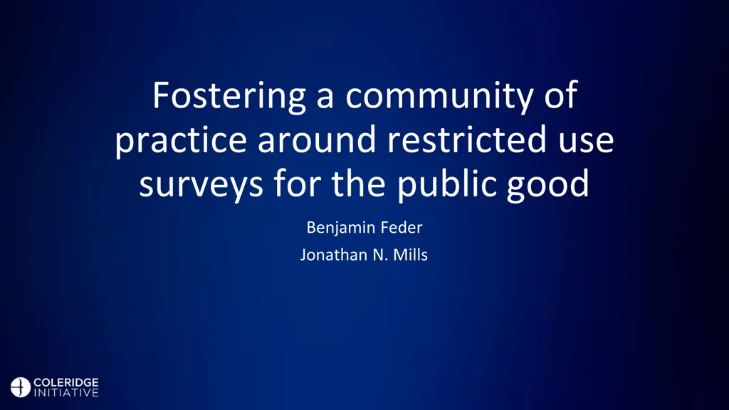 fostering a community of practice around