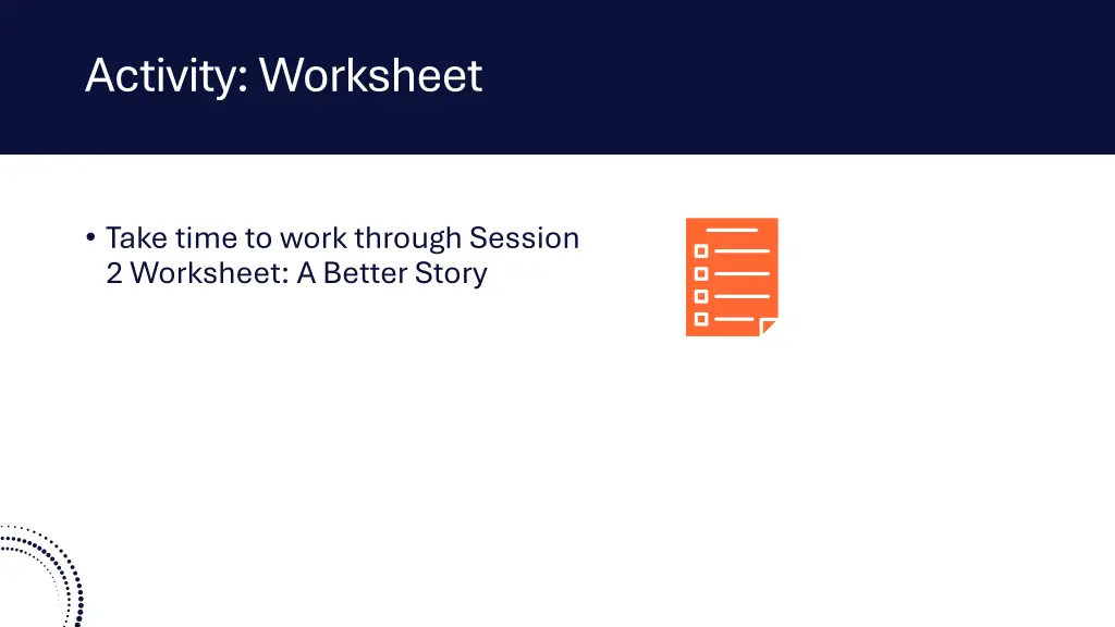 activity worksheet