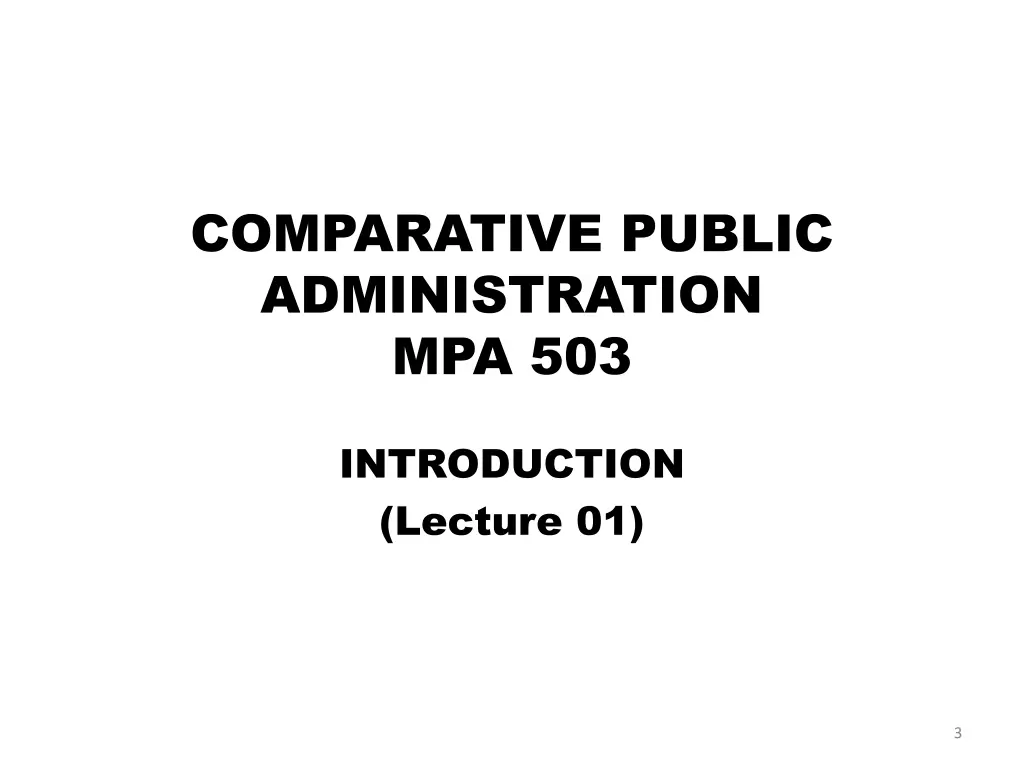comparative public administration mpa 503