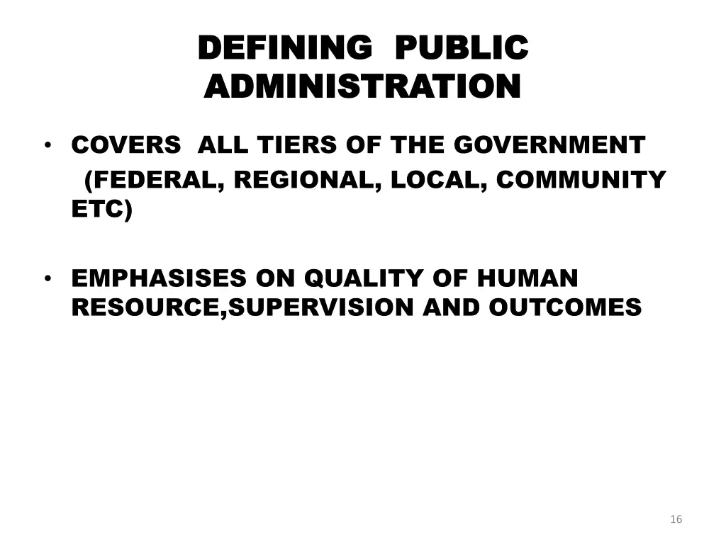 defining public defining public administration 5