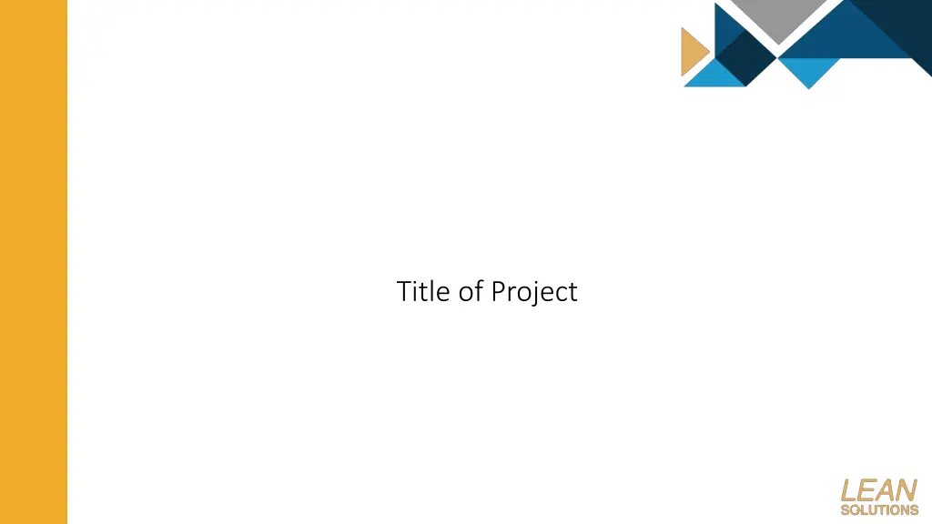 title of project