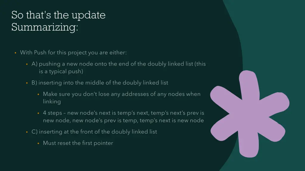 so that s the update summarizing