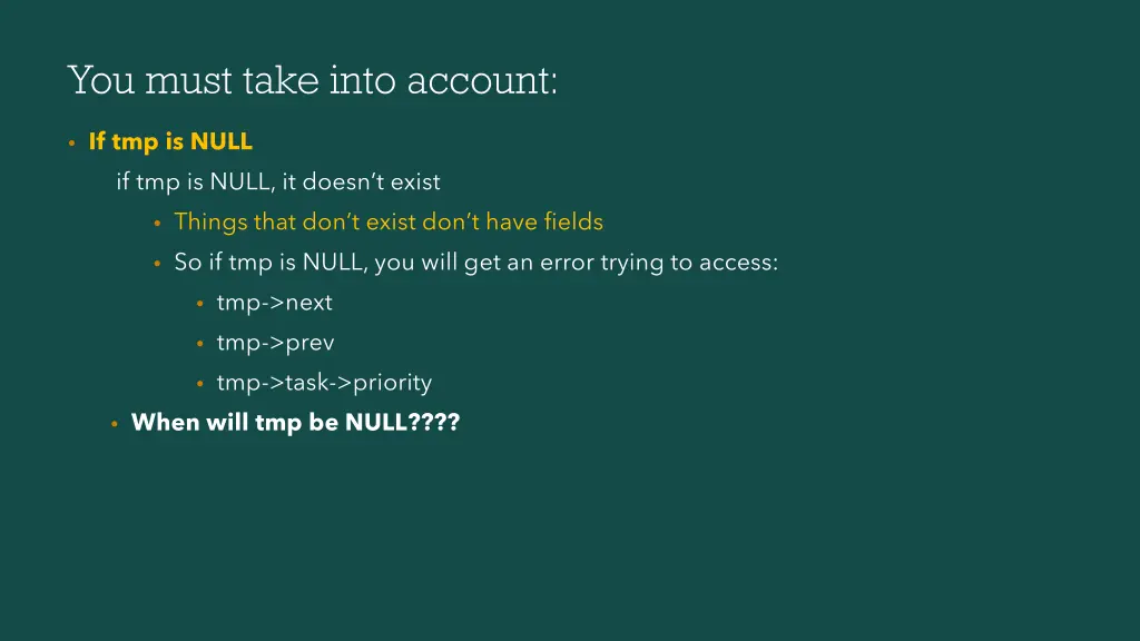 you must take into account 1