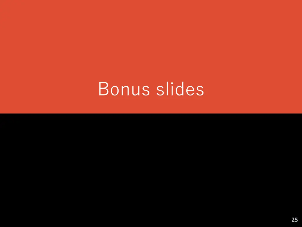 bonus slides