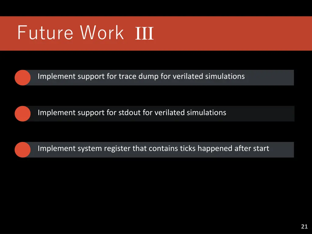future work iii