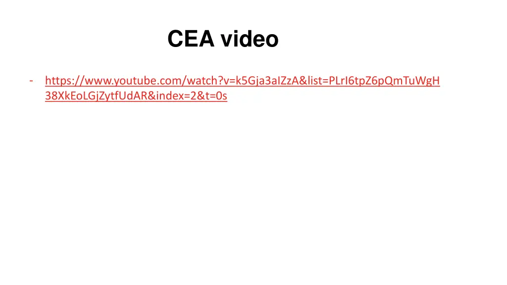 cea video