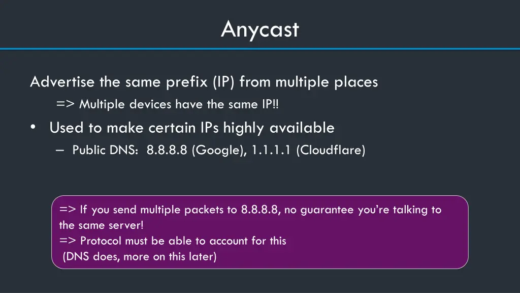 anycast 1