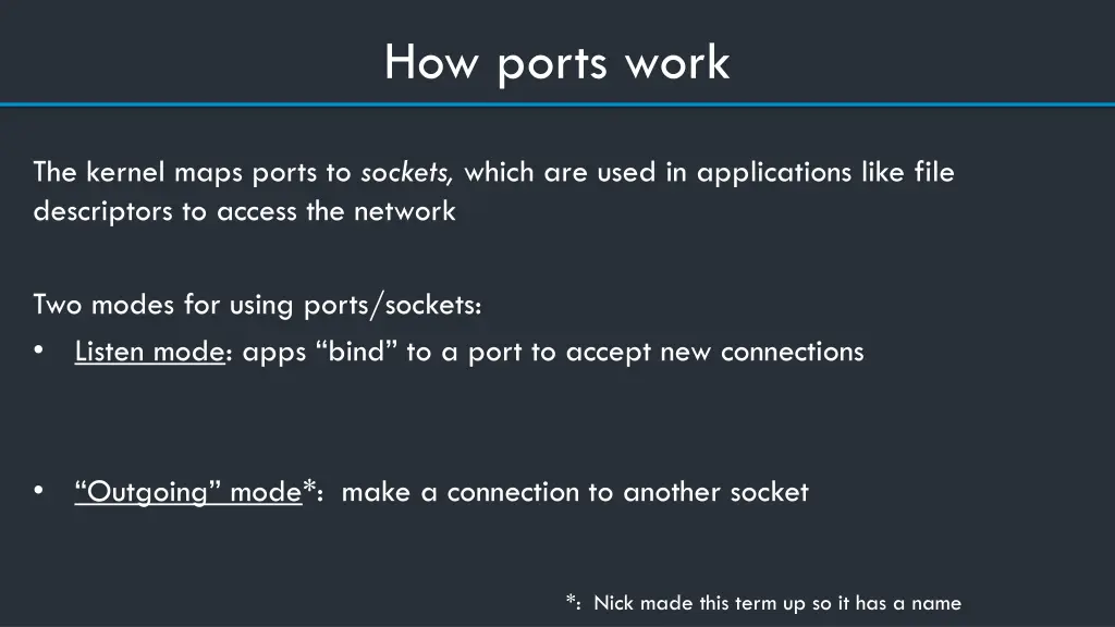how ports work 1