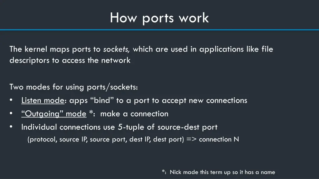 how ports work