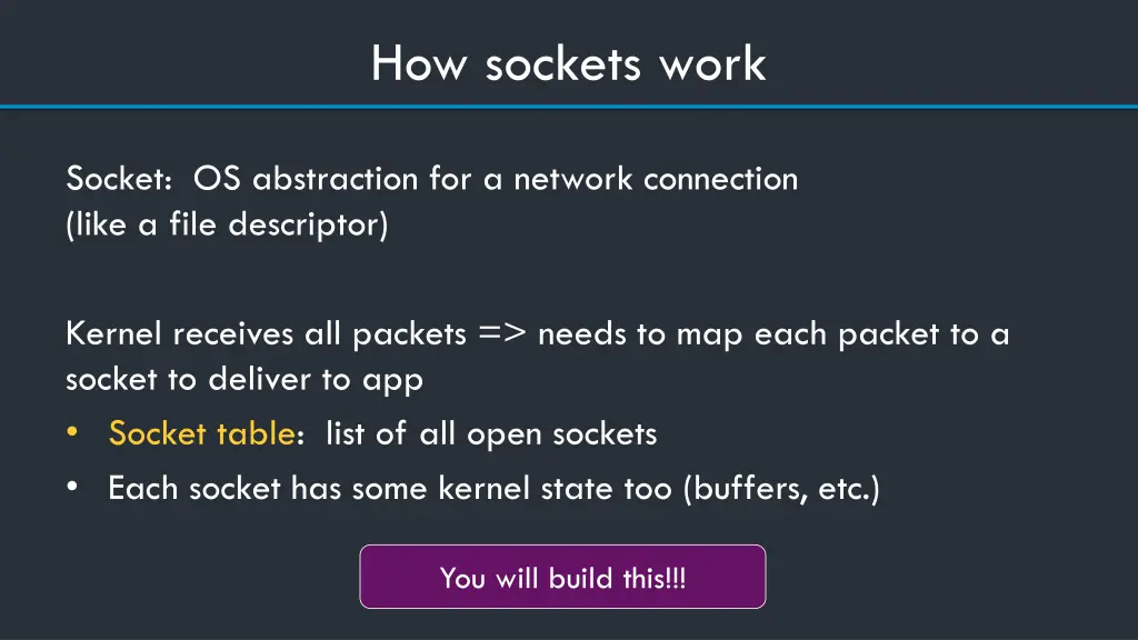 how sockets work
