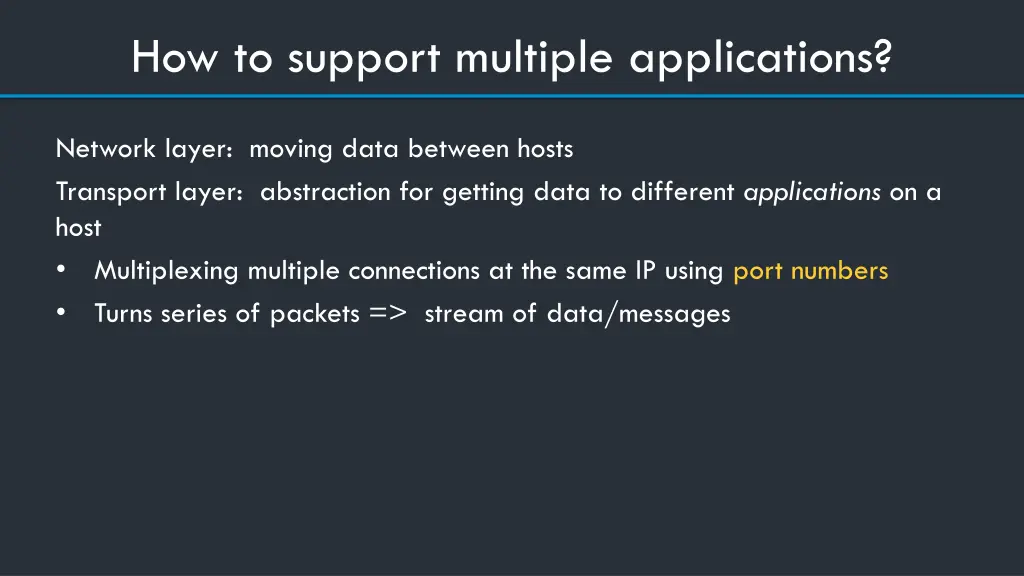 how to support multiple applications 1