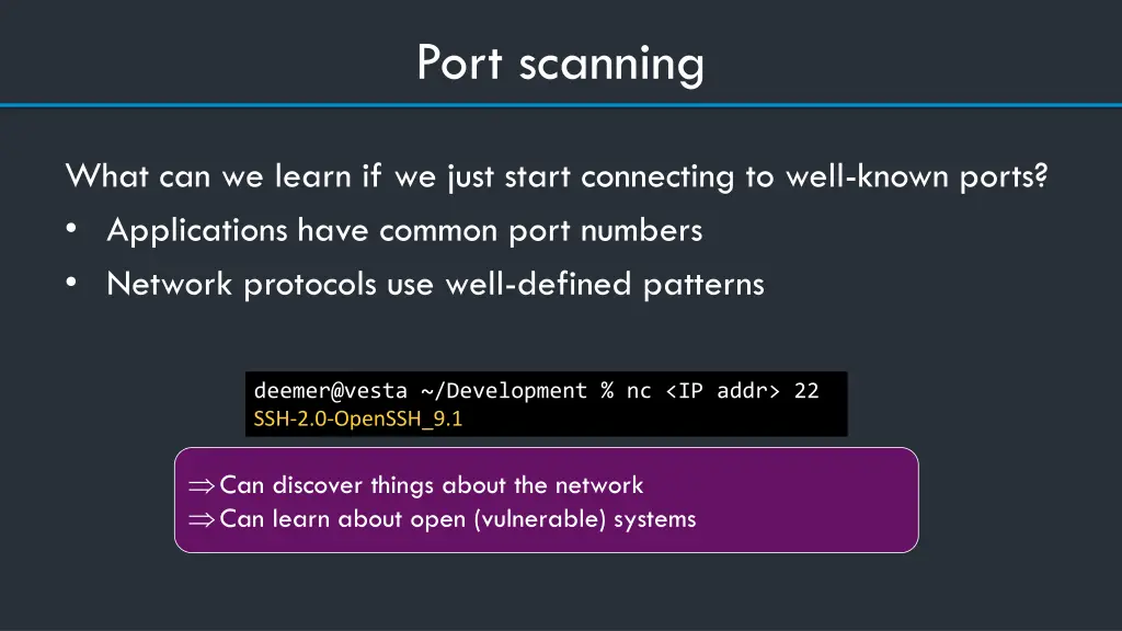 port scanning 1