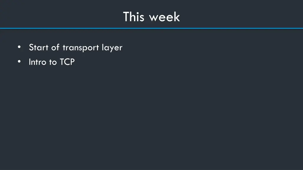 this week