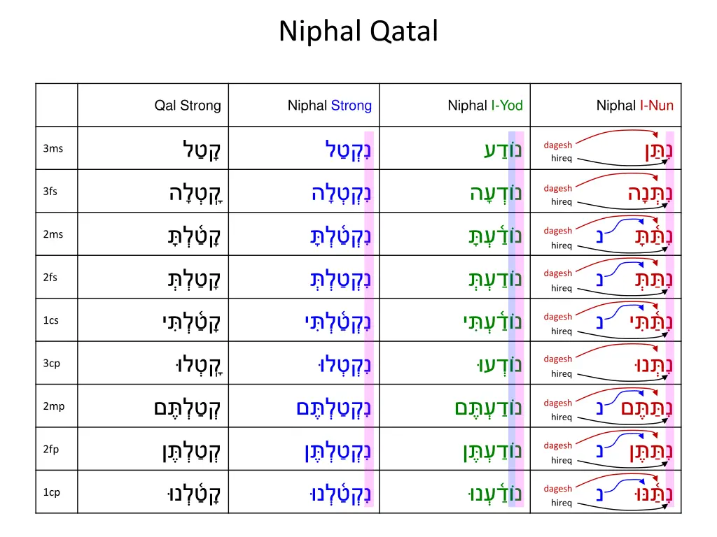 niphal qatal 16